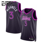 Minnesota Timberwolves Trikot Jaden Mcdaniels Nike 2025-26 City Edition Schwarz Swingman - Kinder